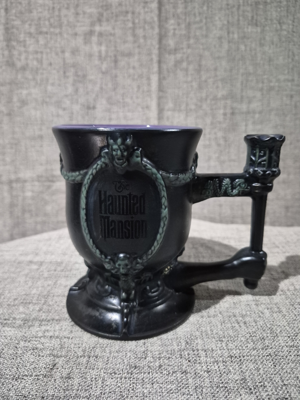 Disney Haunted Mansion Black and Green Goblet Mug
